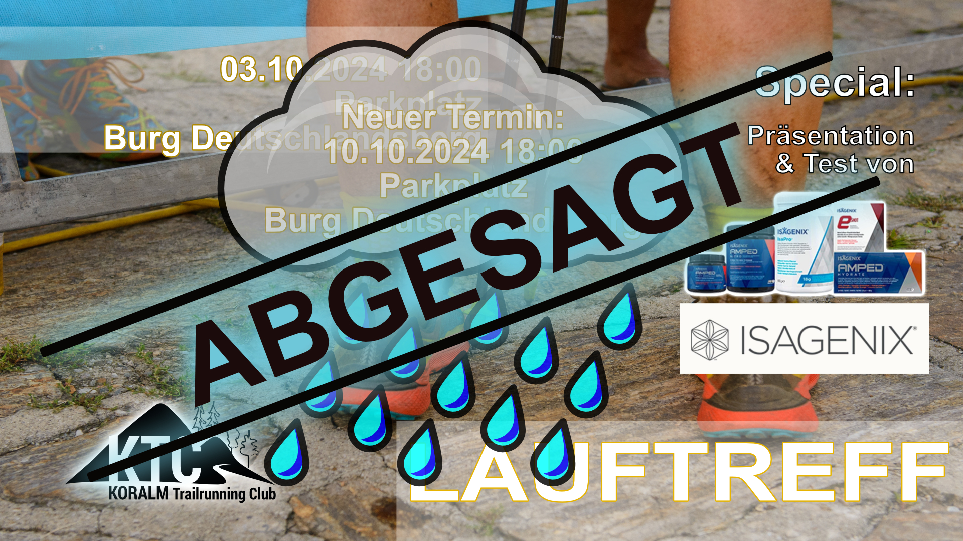 Lauftreff mit kostenloser ISAGENIX Verkostung - ABGESAGT